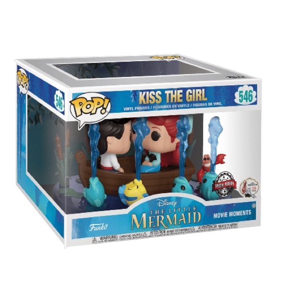 Vaulted New in Box Disney’s The Little Mermaid “Kiss the Girl” Funko Pop Scene - Picture 2 of 2